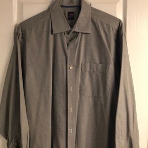 T Harris London black checkered shirt